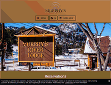 Tablet Screenshot of murphysriverlodge.com